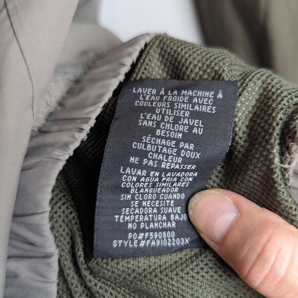 ONEILL MEN'S SIZE S COLOR BLOCK WINDBREAKER JACKET OLIVE AND TAN - Picture 8 of 8